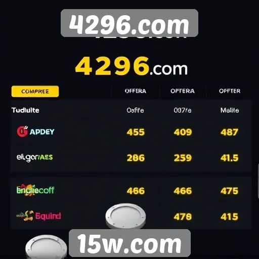 Comparação de 4296.com com outros sites de jogos